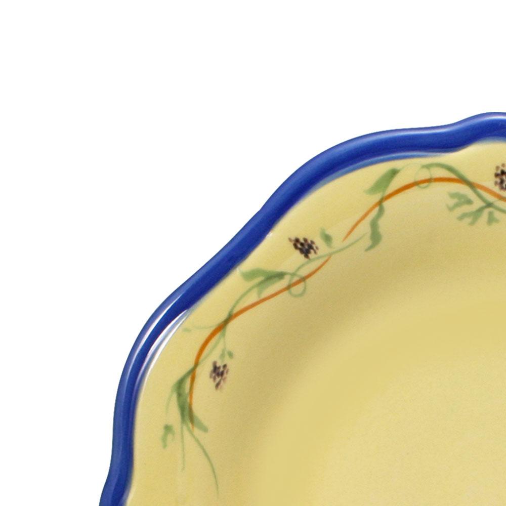 Pistoulet Salad Plate With Blue Band