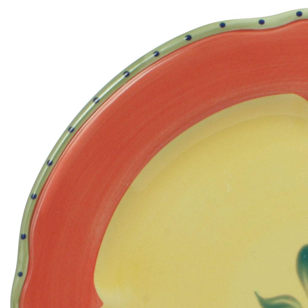 Pistoulet Dinner Plate With Red Band