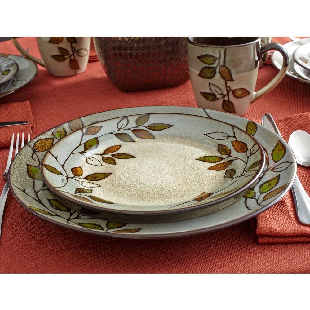 Rustic Leaves Set Of 4 Salad Plates