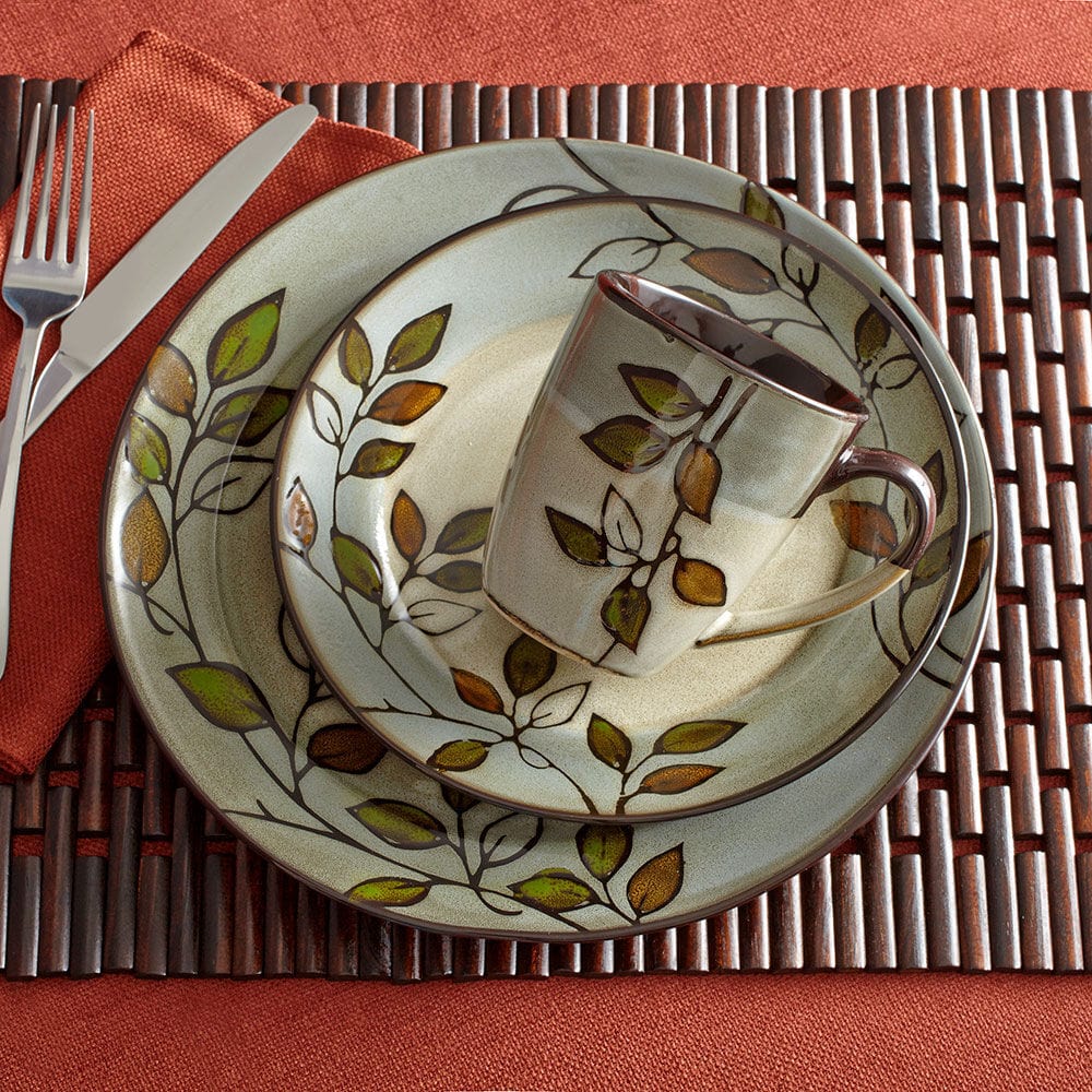 Rustic Leaves Dinnerware Set