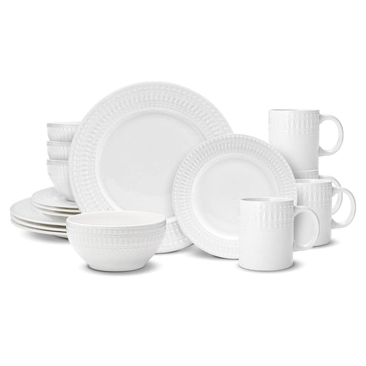 Cassandra 16 Piece Dinnerware Set, Service For 4