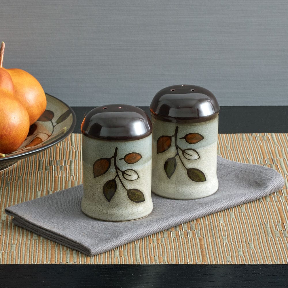 Rustic Leaves Salt And Pepper Set