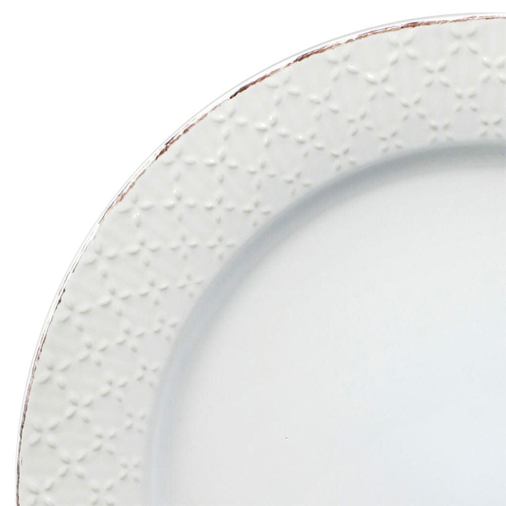 French Lace White Dinnerware Set