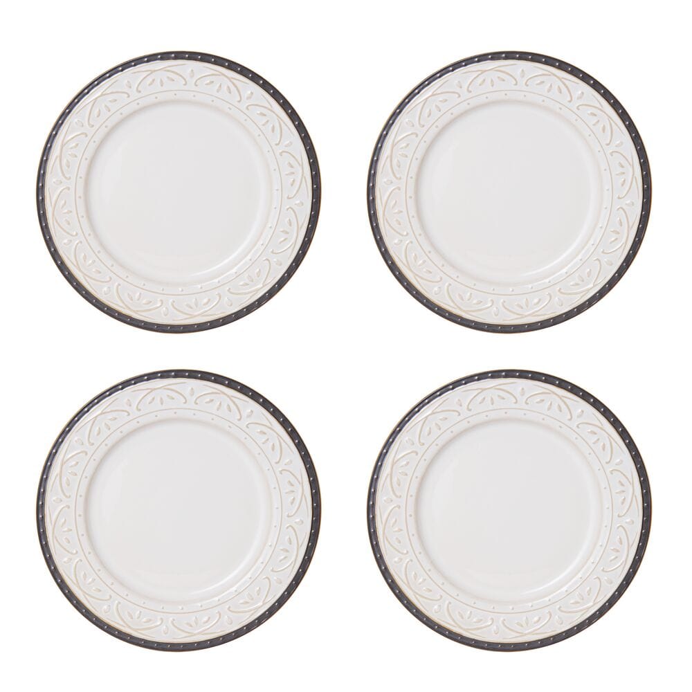 Promenade Scroll 16 Piece Dinnerware Set, Service For 4