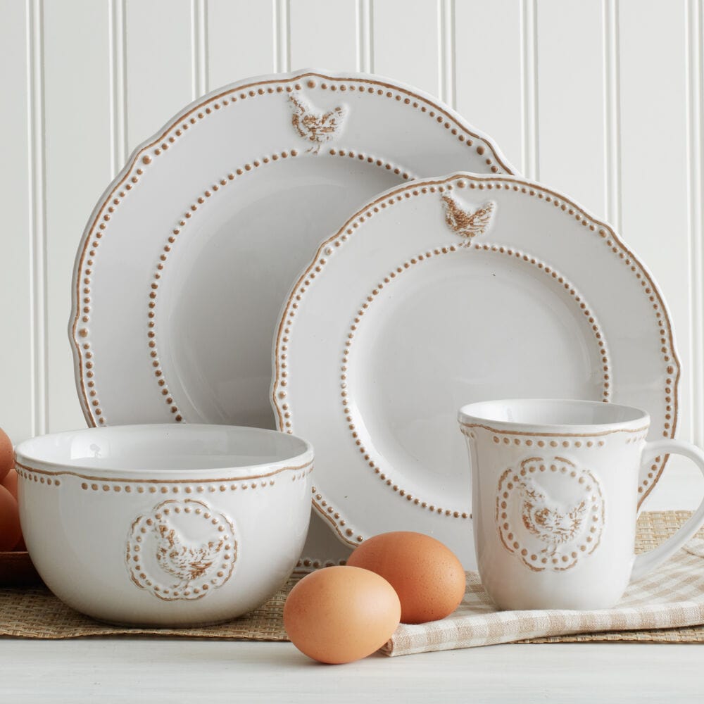 Farmhouse Hen Dinnerware Set