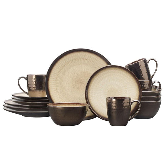 Anastasia Cream 16 Piece Dinnerware Set, Service For 4