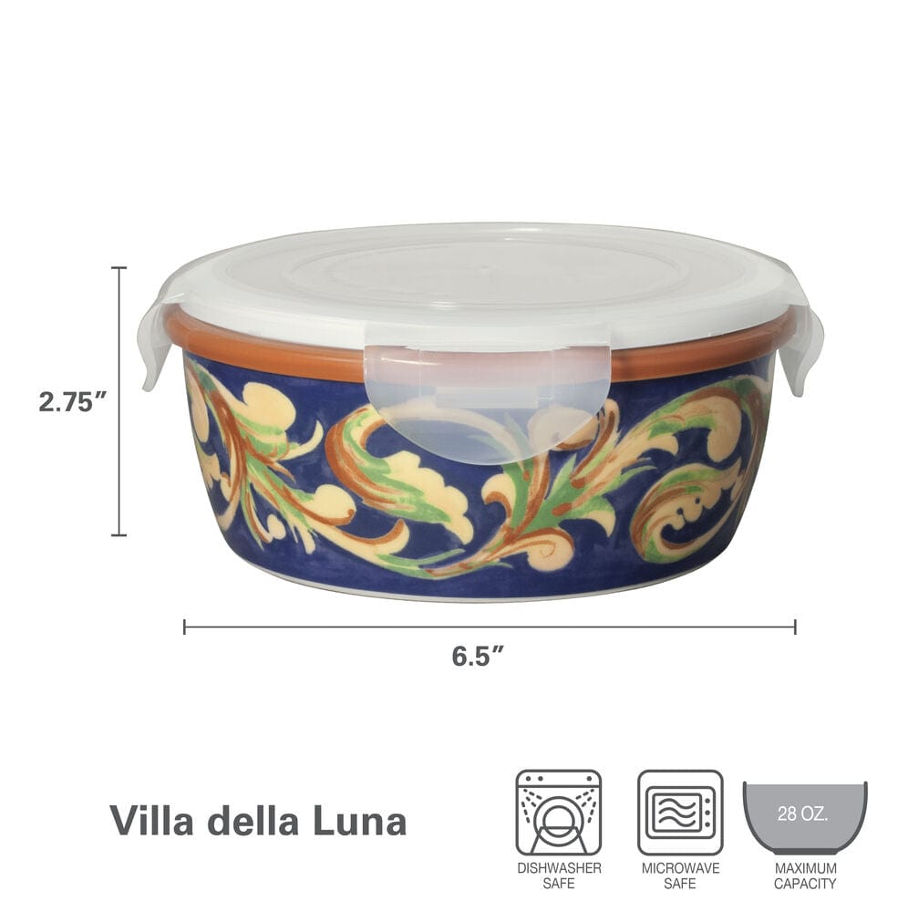 Villa Della Luna Storage Bowl With Lid