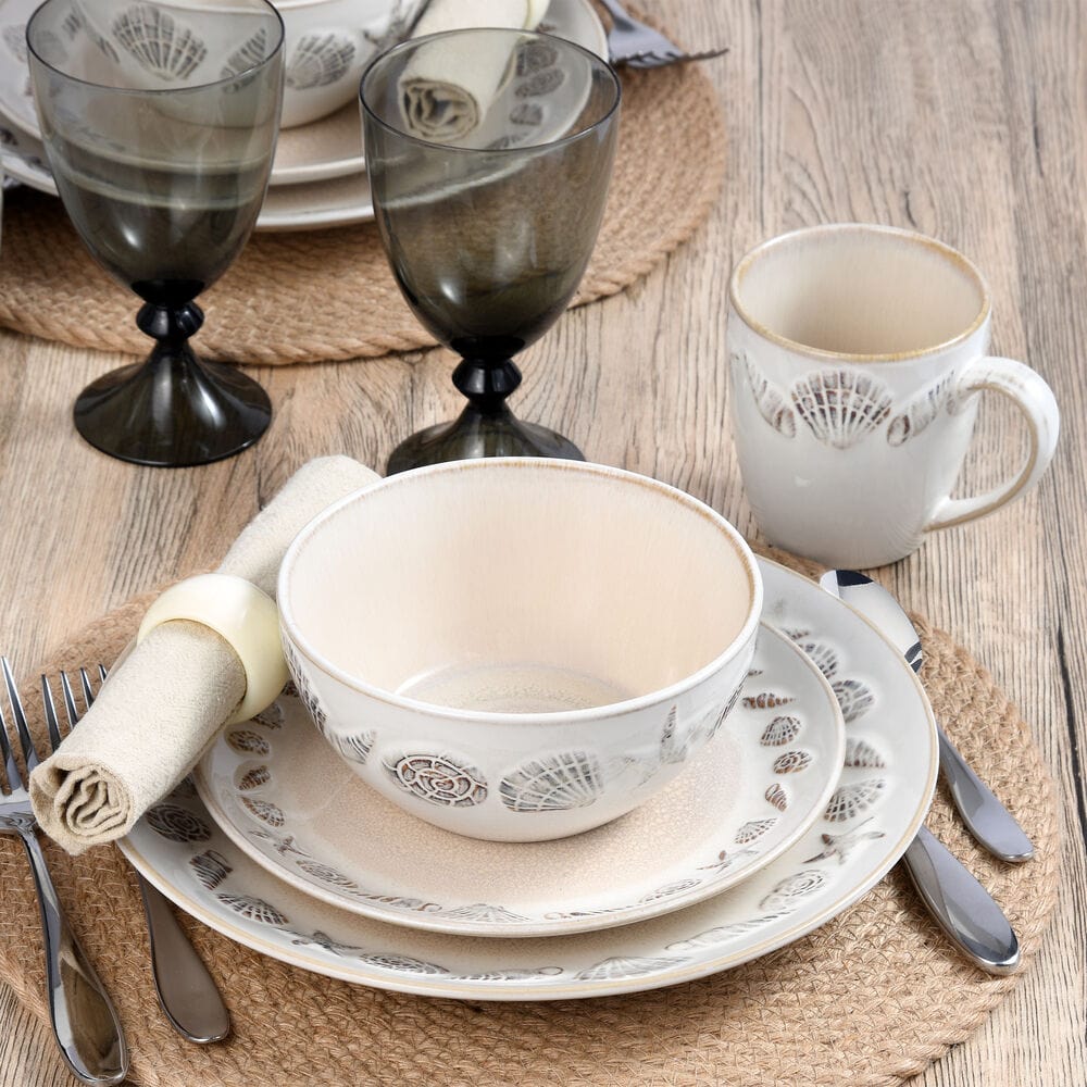 Panama 16 Piece Dinnerware Set, Service For 4