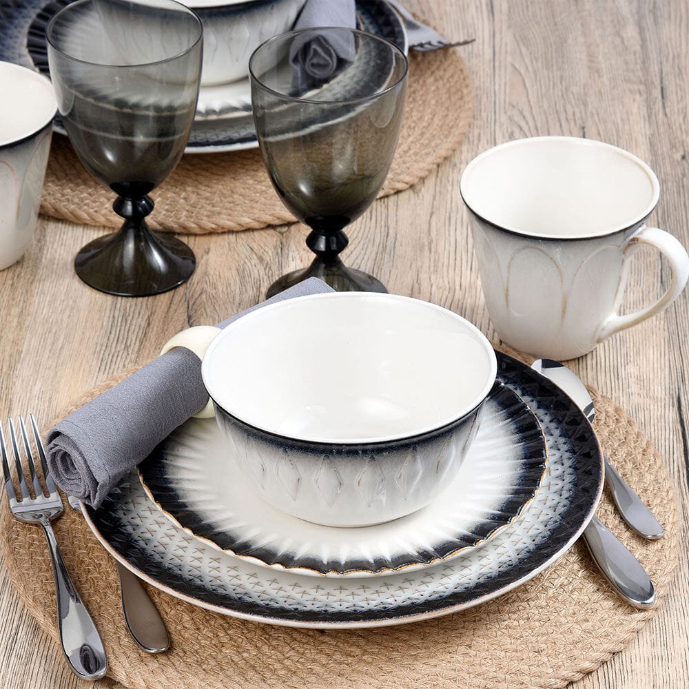 Blake 16 Piece Dinnerware Set, Service For 4