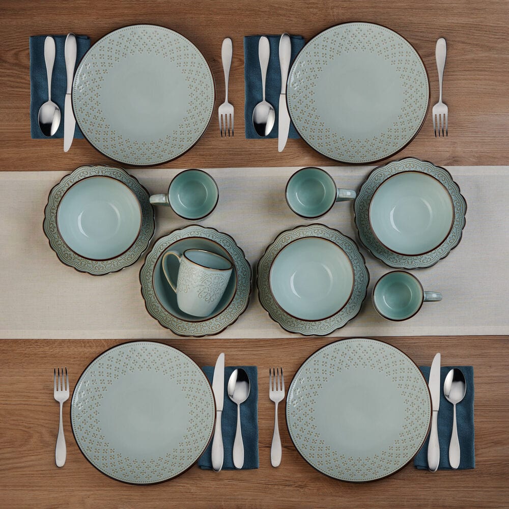 Joanne 16 Piece Dinnerware Set, Service For 4