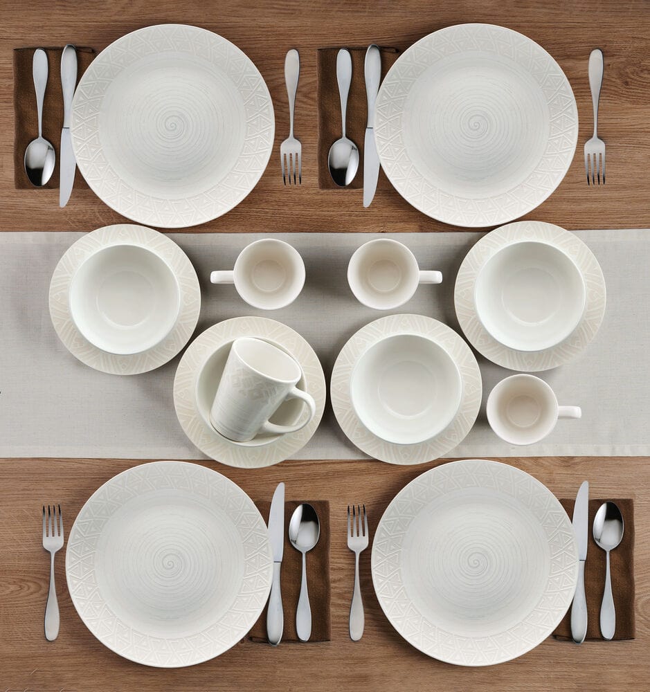 Vera 16 Piece Dinnerware Set, Service For 4