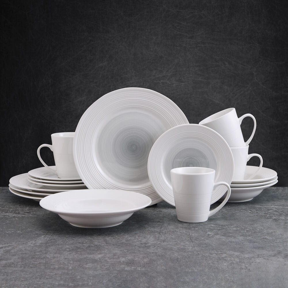 Annie Gray 16 Piece Dinnerware Set, Service For 4