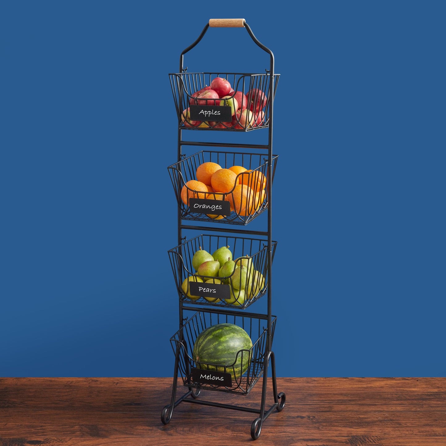 Dahlia 4 Tier Market Adjustable Standing Storage Rack