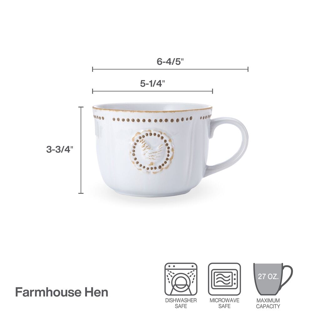 Farmhouse Hen Jumbo Soup Mug