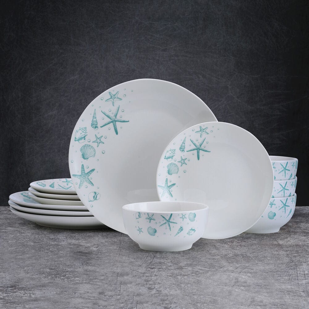 Tahiti 12 Piece Dinnerware Set, Service For 4