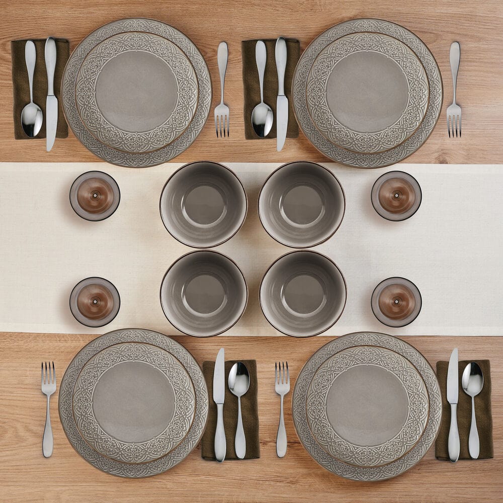 Emma 12 Piece Dinnerware Set, Service For 4