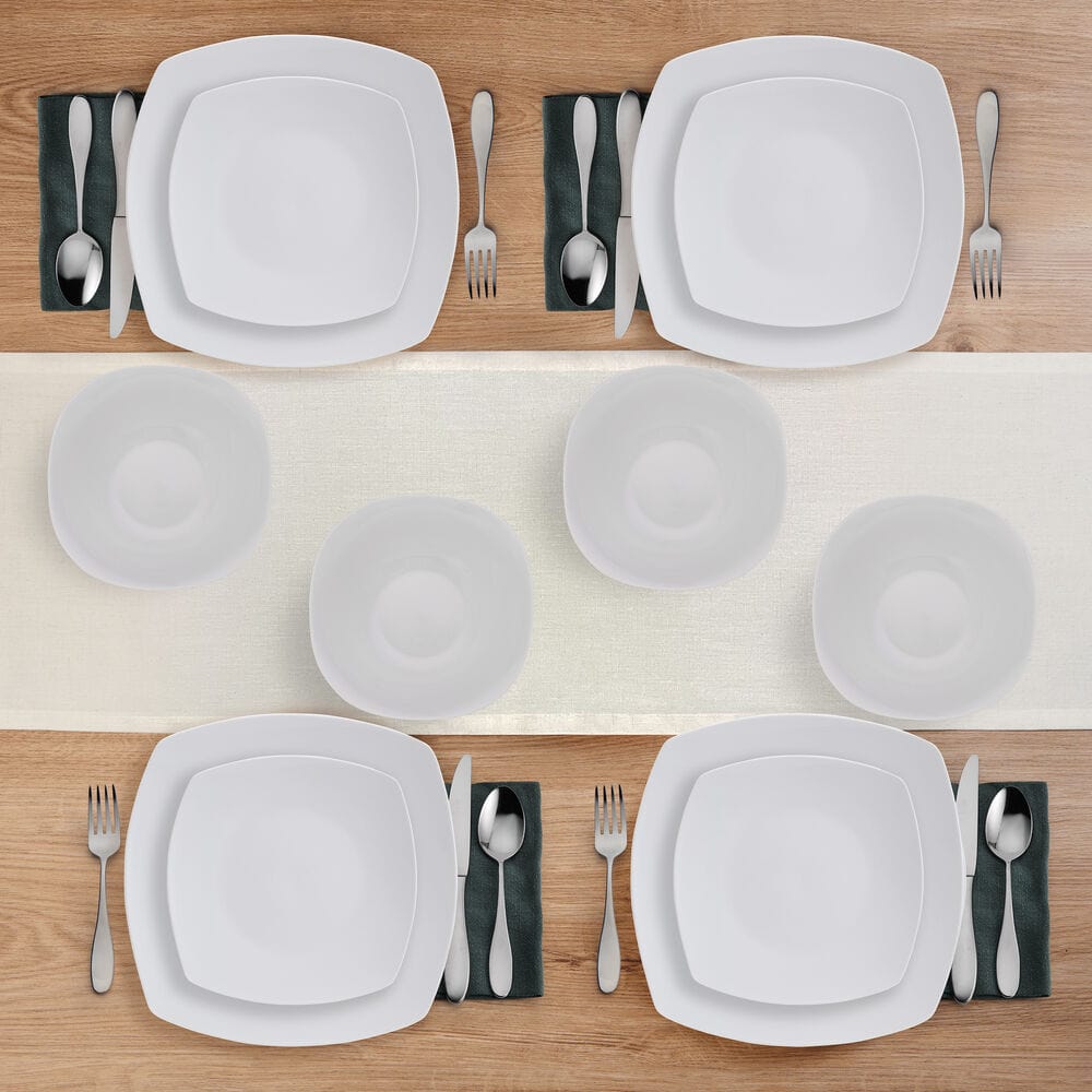 Tara 12 Piece Dinnerware Set, Service For 4