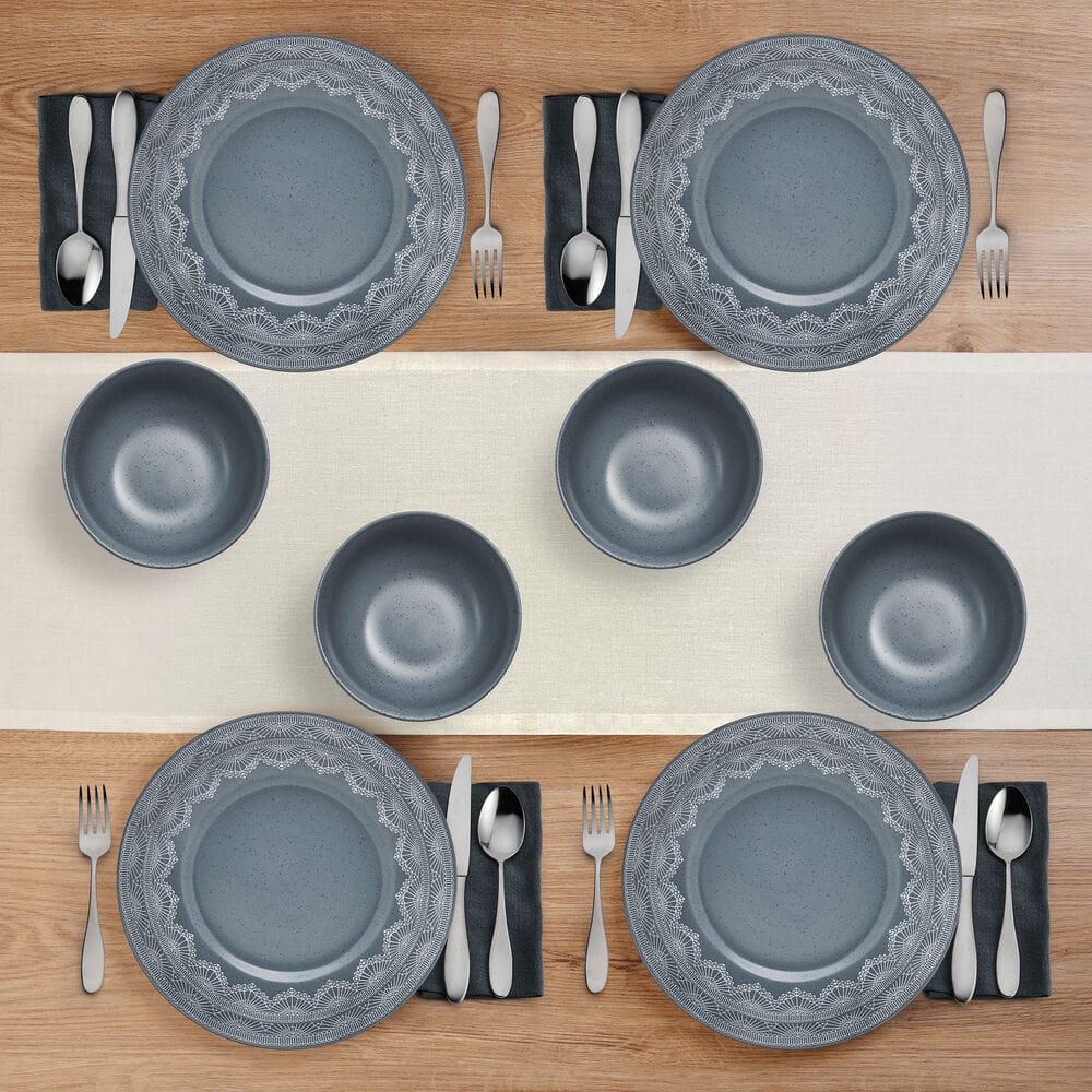 Valerie 12 Piece Dinnerware Set, Service For 4