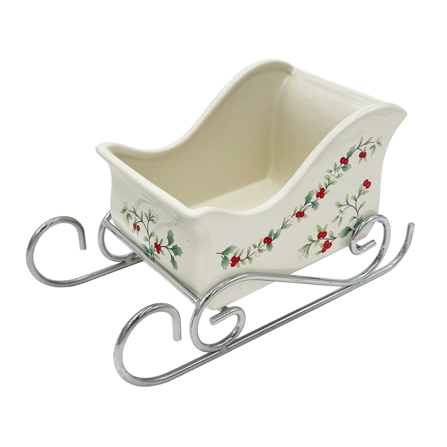 Winterberry Sleigh Candy Dish