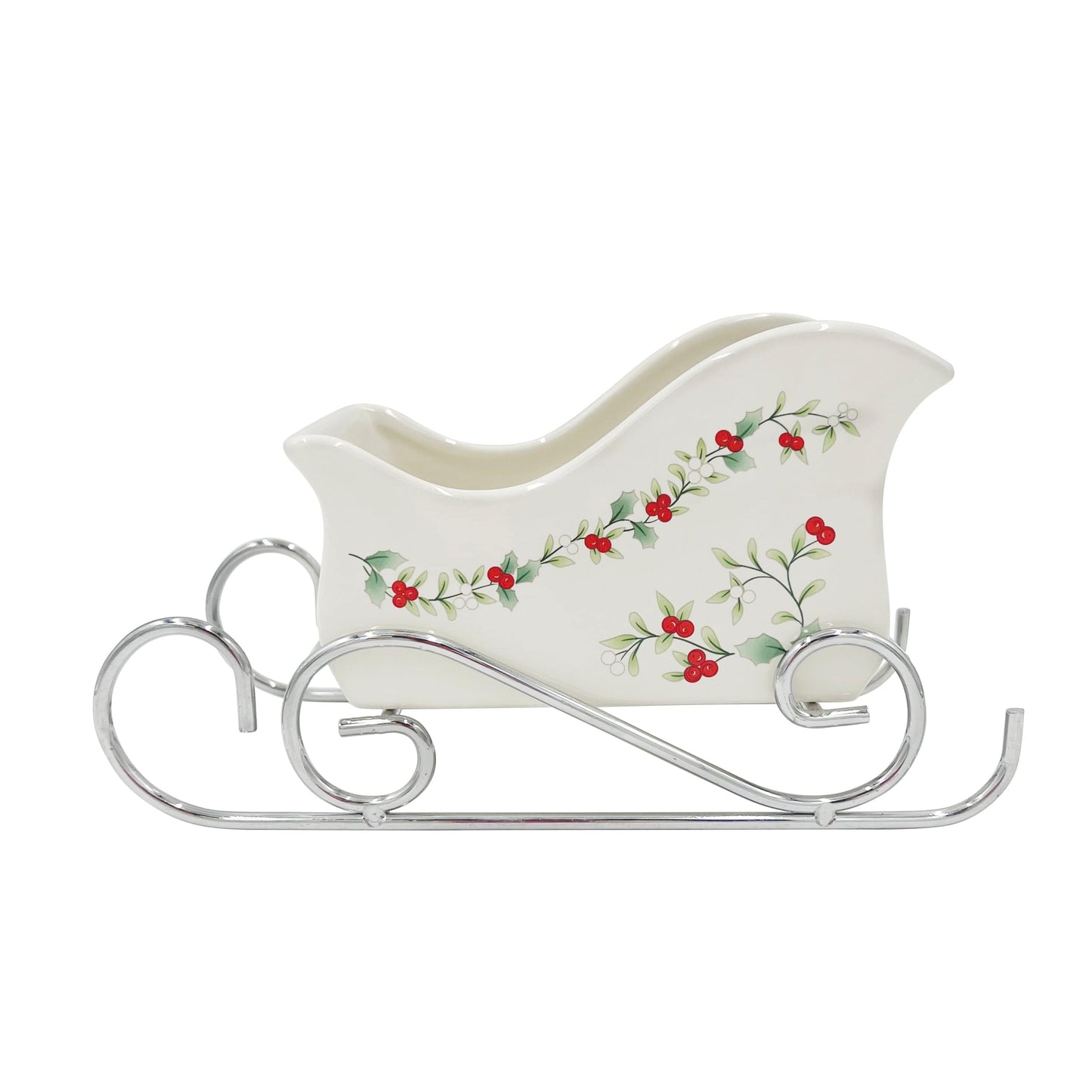 Winterberry Sleigh Candy Dish