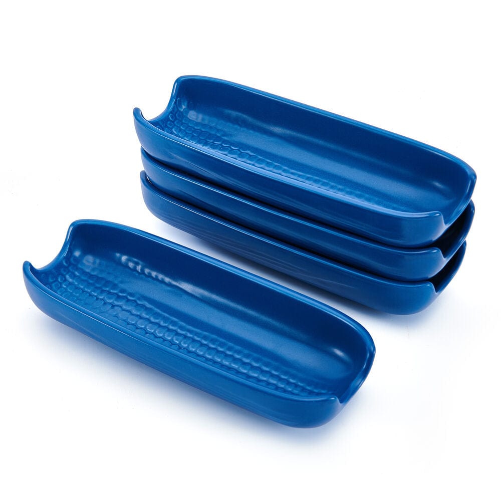 Callie Blue Set Of 4 Corn Dishes