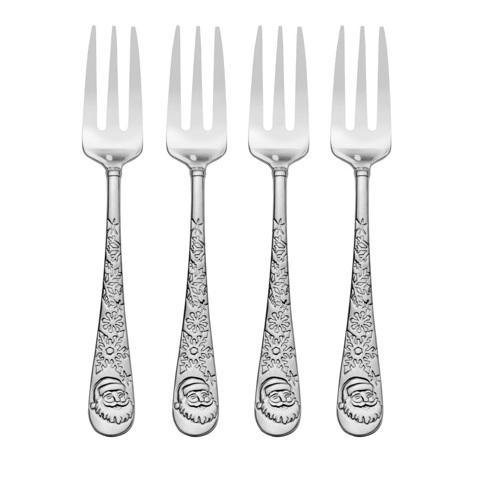 Santa Set Of 4 Appetizer Forks