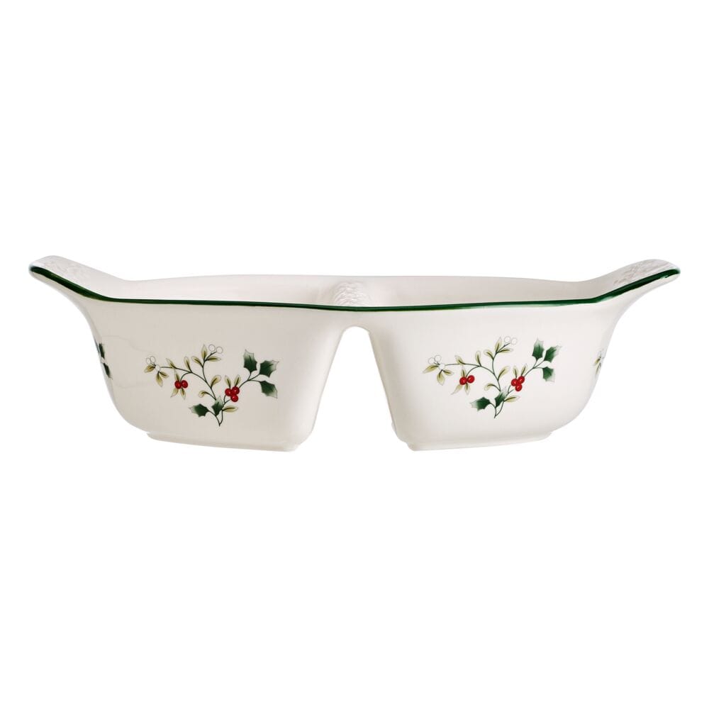 Winterberry Divided Vegetable Bowl