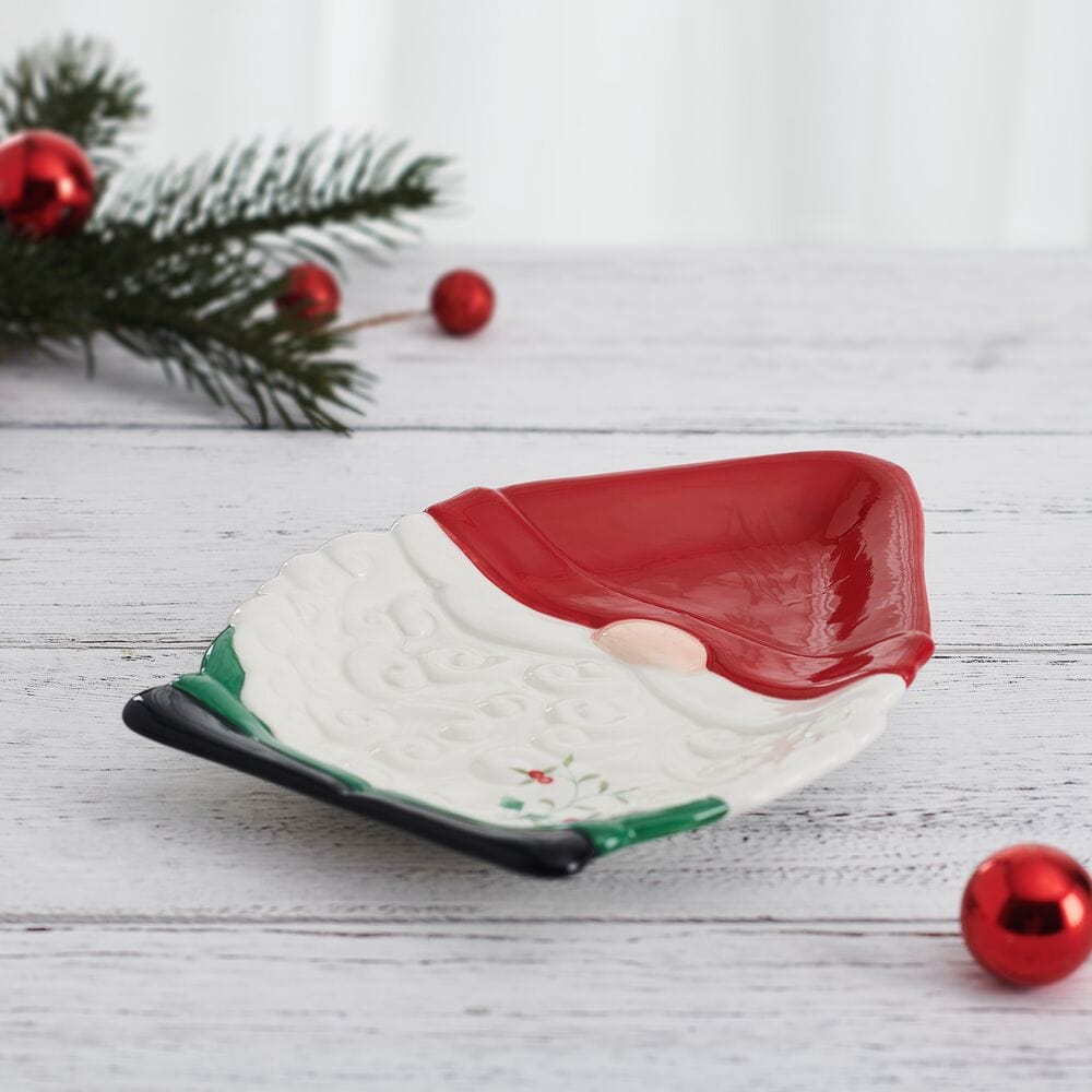 Winterberry Gnome Figural Cookie Plate