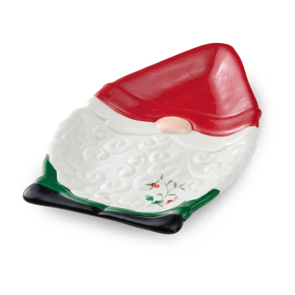 Winterberry Gnome Figural Cookie Plate