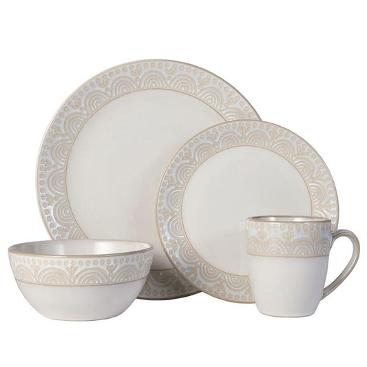 Amelia 16 Piece Dinnerware Set, Service For 4