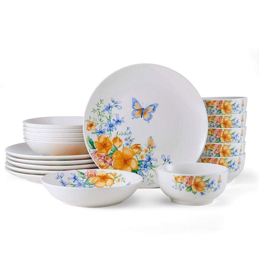 Anna 18 Piece Dinnerware Set, Service For 6