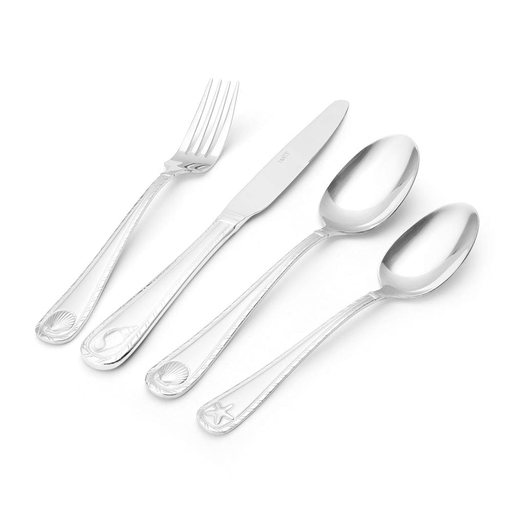 Antigua Frost 16 Piece Flatware Set, Service For 4