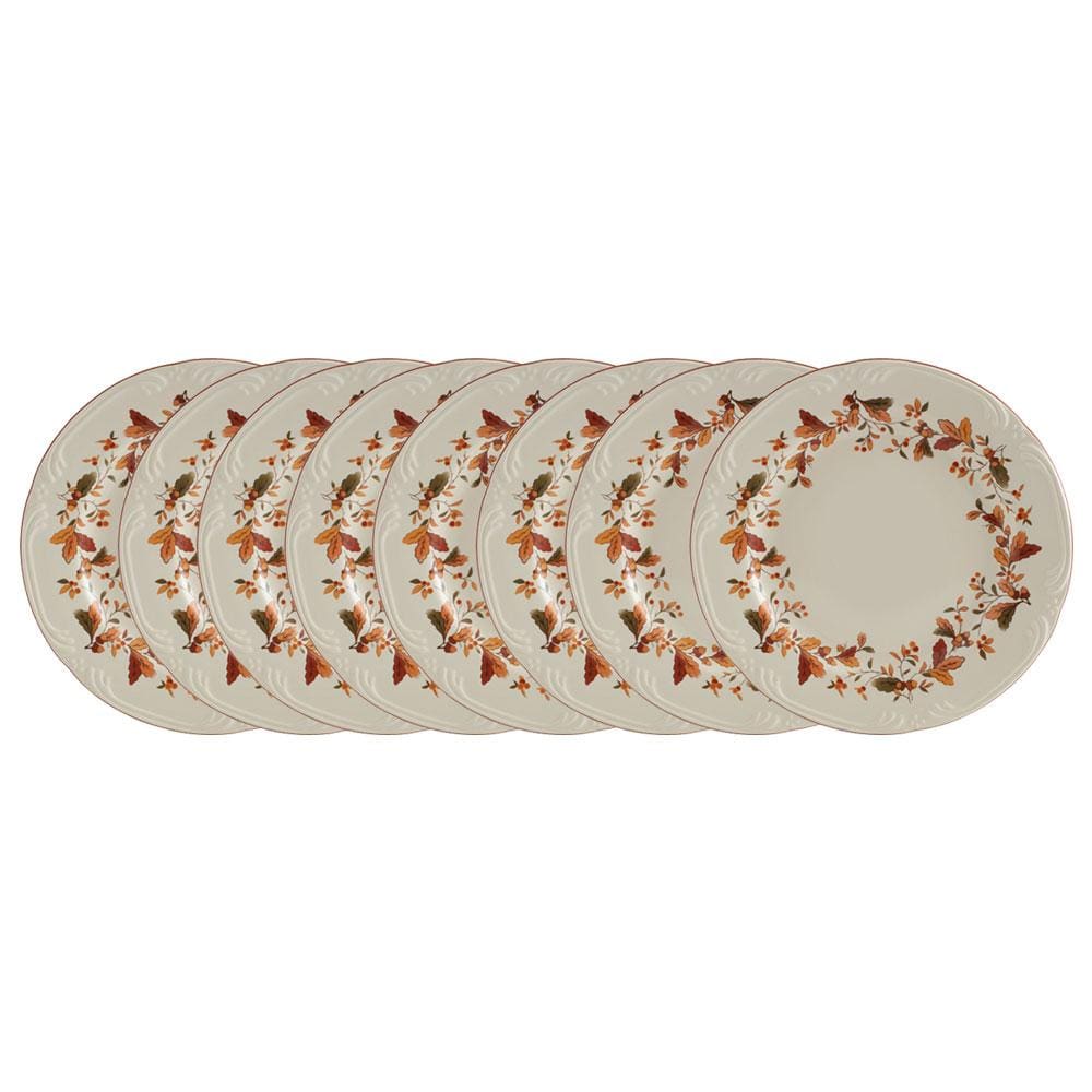 Autumn Berry Set Of 8 Salad Plates