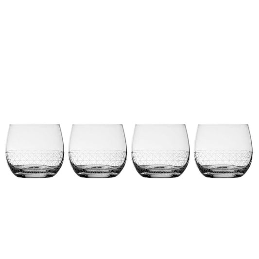 Scott Living Axis Set Of 4 Double Old Fashioned Glasses