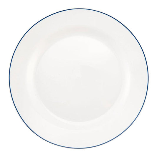 Basics Banded Line Navy Dinner Plate