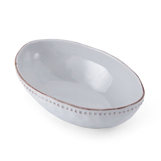 Canyon Bead Oval Serve Bowl