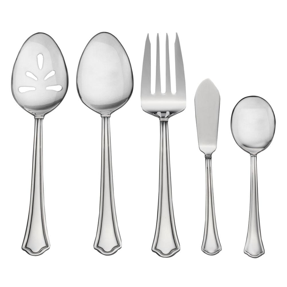 Capri Frost 53 Piece Flatware Set, Service For 8