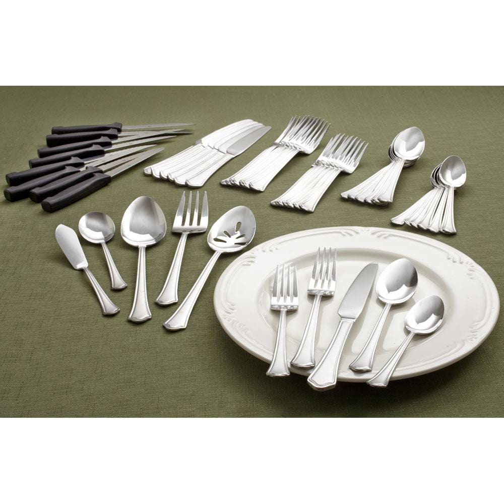 Capri Frost 53 Piece Flatware Set, Service For 8