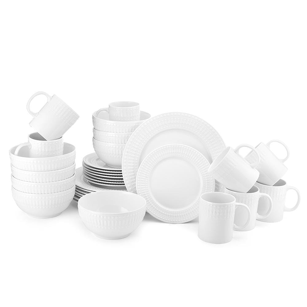 Cassandra 32 Piece Dinnerware Set, Service For 8