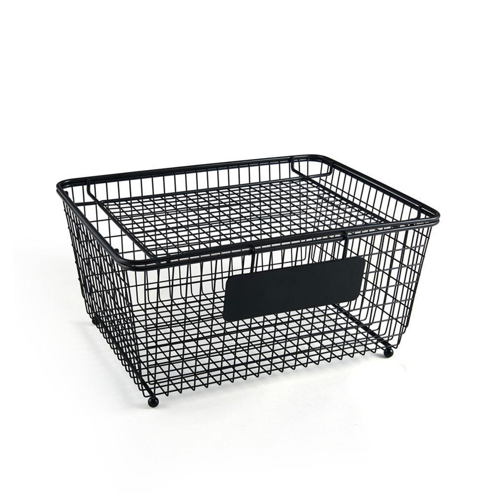 Chalkboard Stacking Storage Basket With Lid