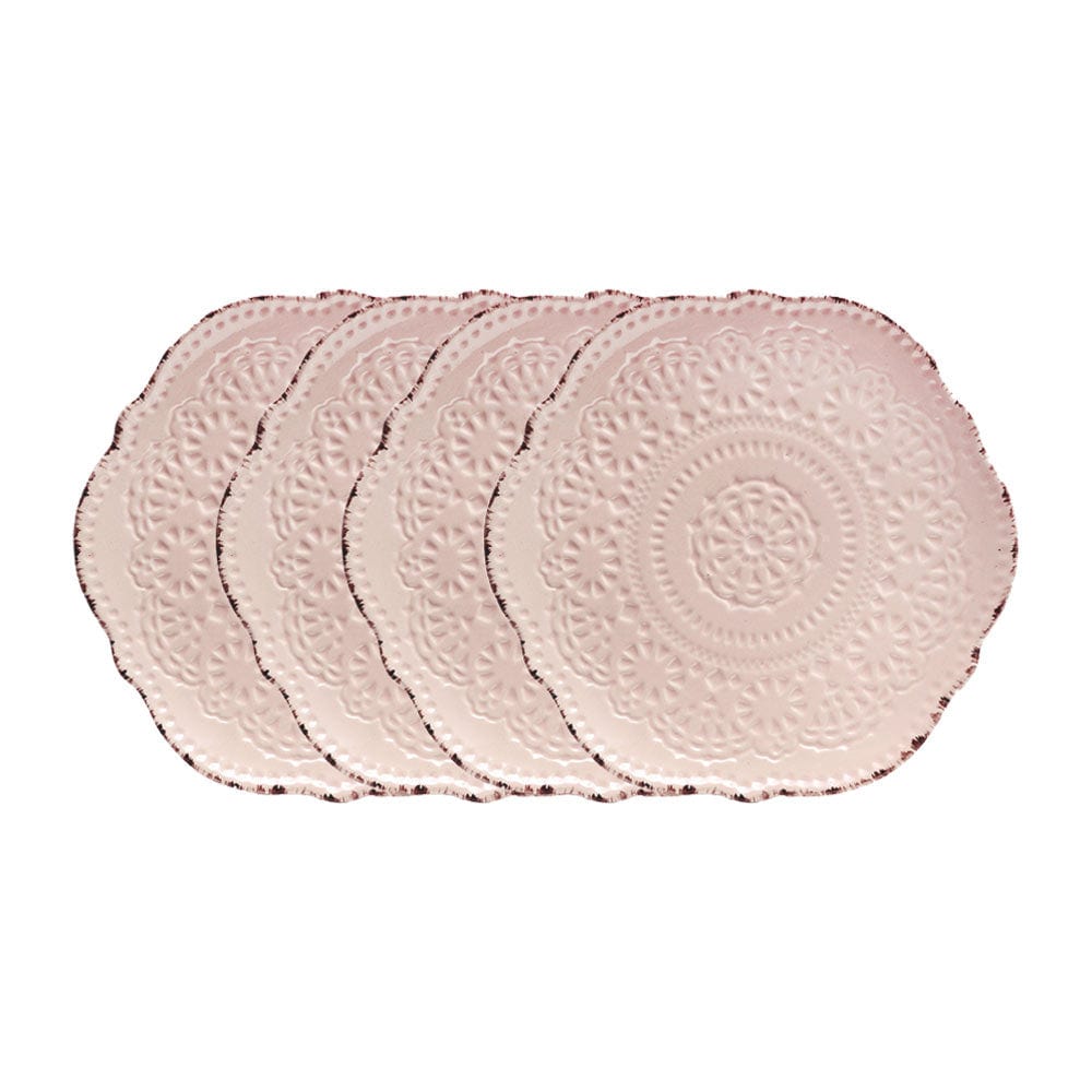 Chateau Pink Set Of 4 Salad Plates