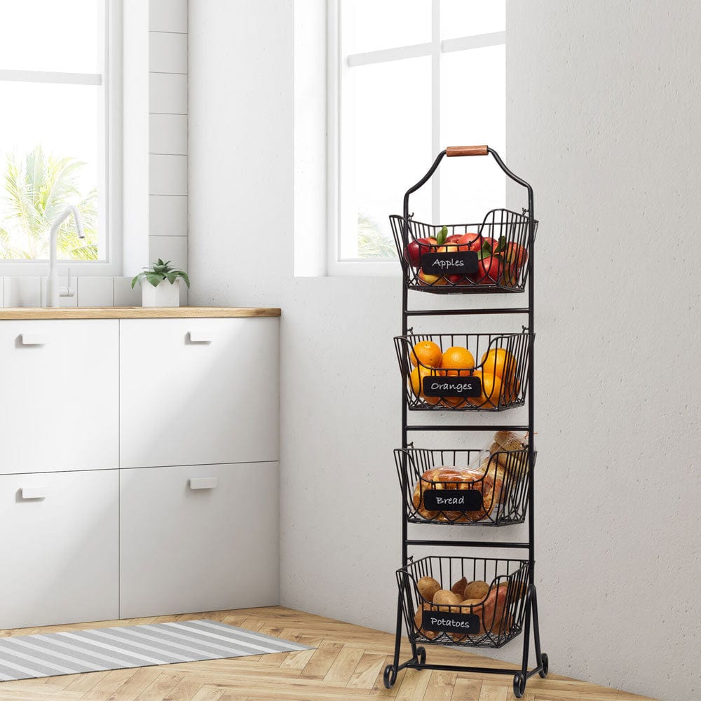 Dahlia 4 Tier Market Adjustable Standing Storage Rack