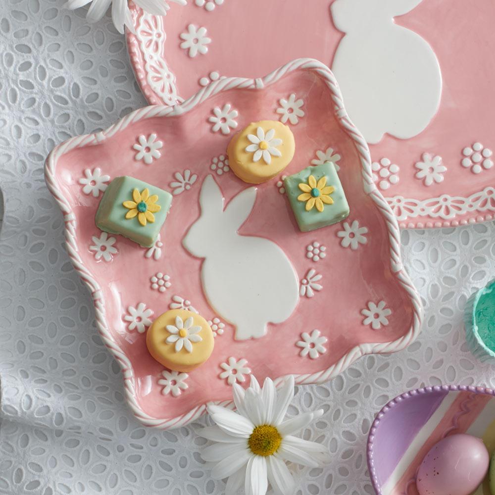 Easter Bunny Square Plate