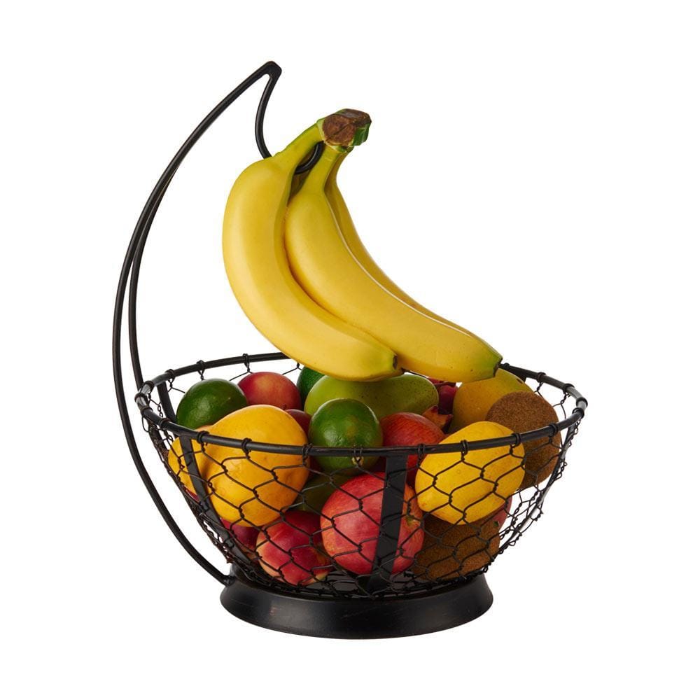 Farmers Market Fruit Basket With Banana Hanger