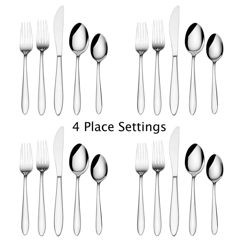 Felice 20 Piece Flatware Set, Service For 4