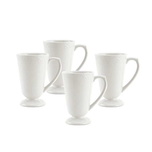 Filigree Set Of 4 Footed Mugs