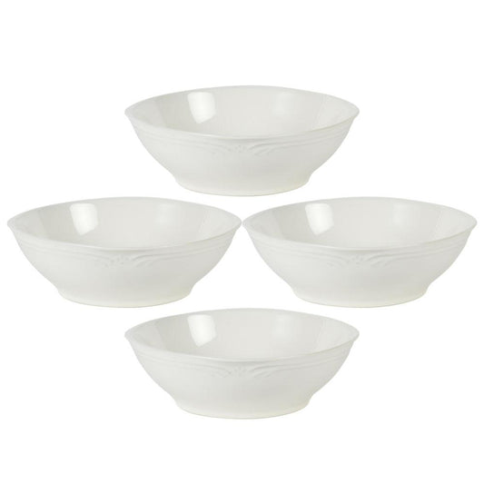 Filigree Set Of 4 Square Soup Cereal Bowls