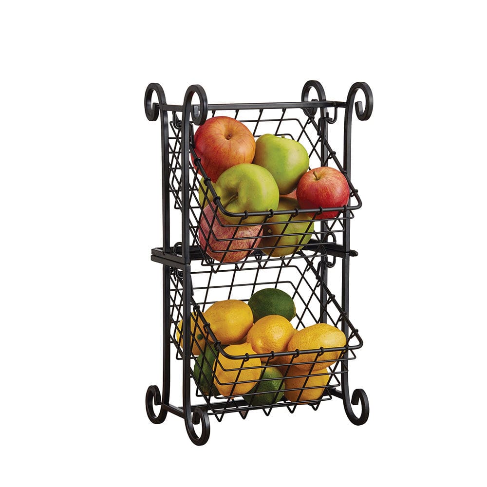 Flip 2 Tier Adjustable Storage Basket