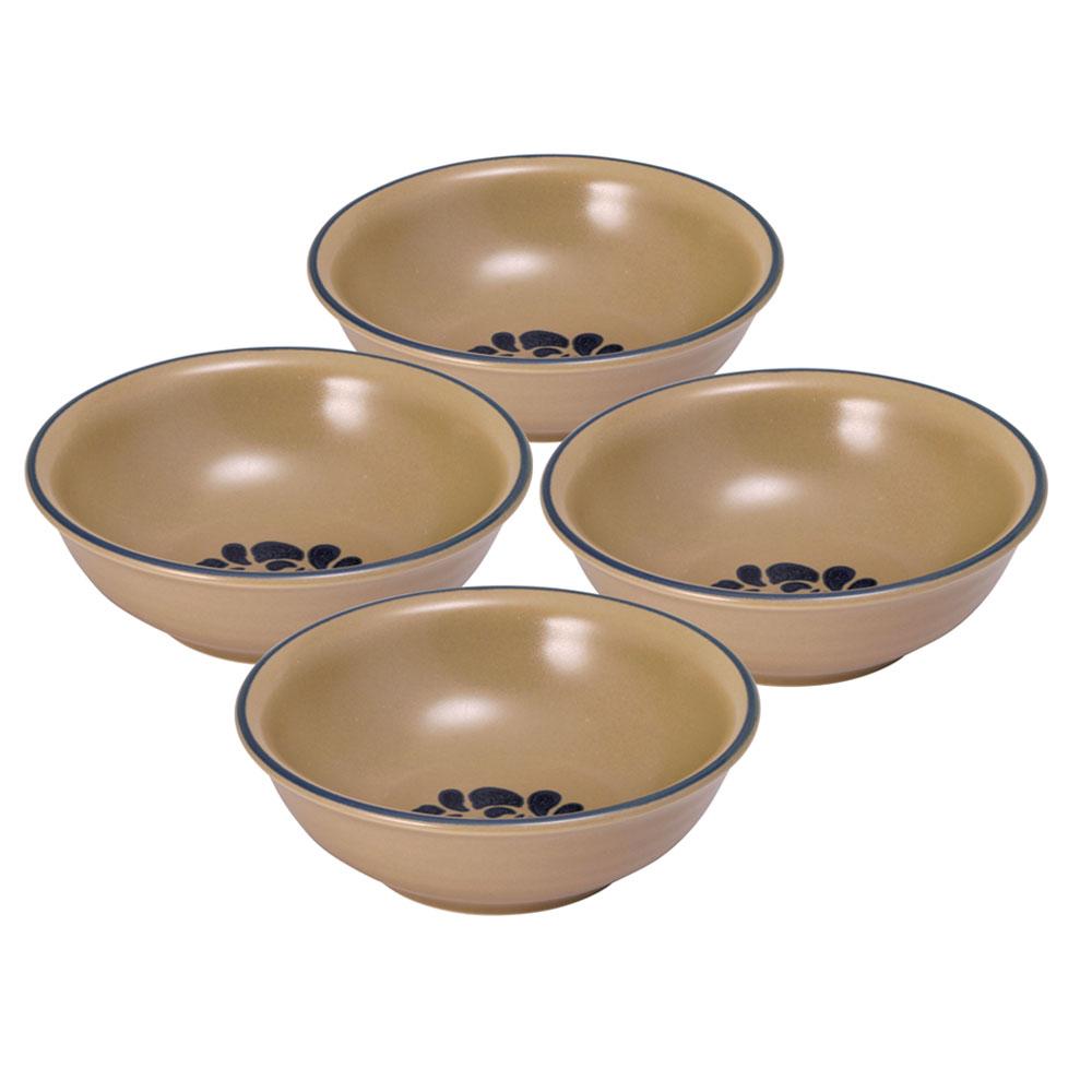 Folk Art Set Of 4 Soup Cereal Bowls