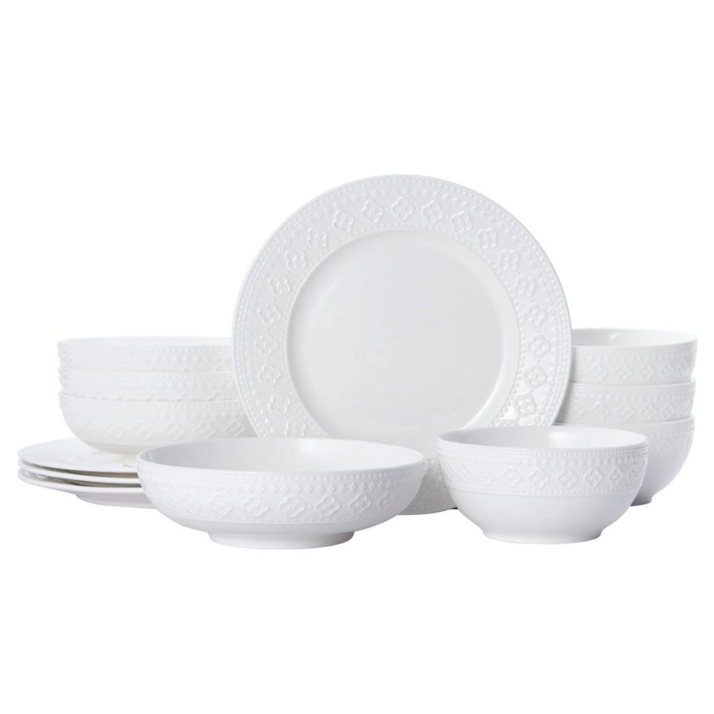 Haisley 12 Piece Dinnerware Set, Service For 4